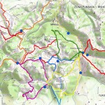 Markierung der Wanderwege in der Region Moieciu de Sus und Fundata